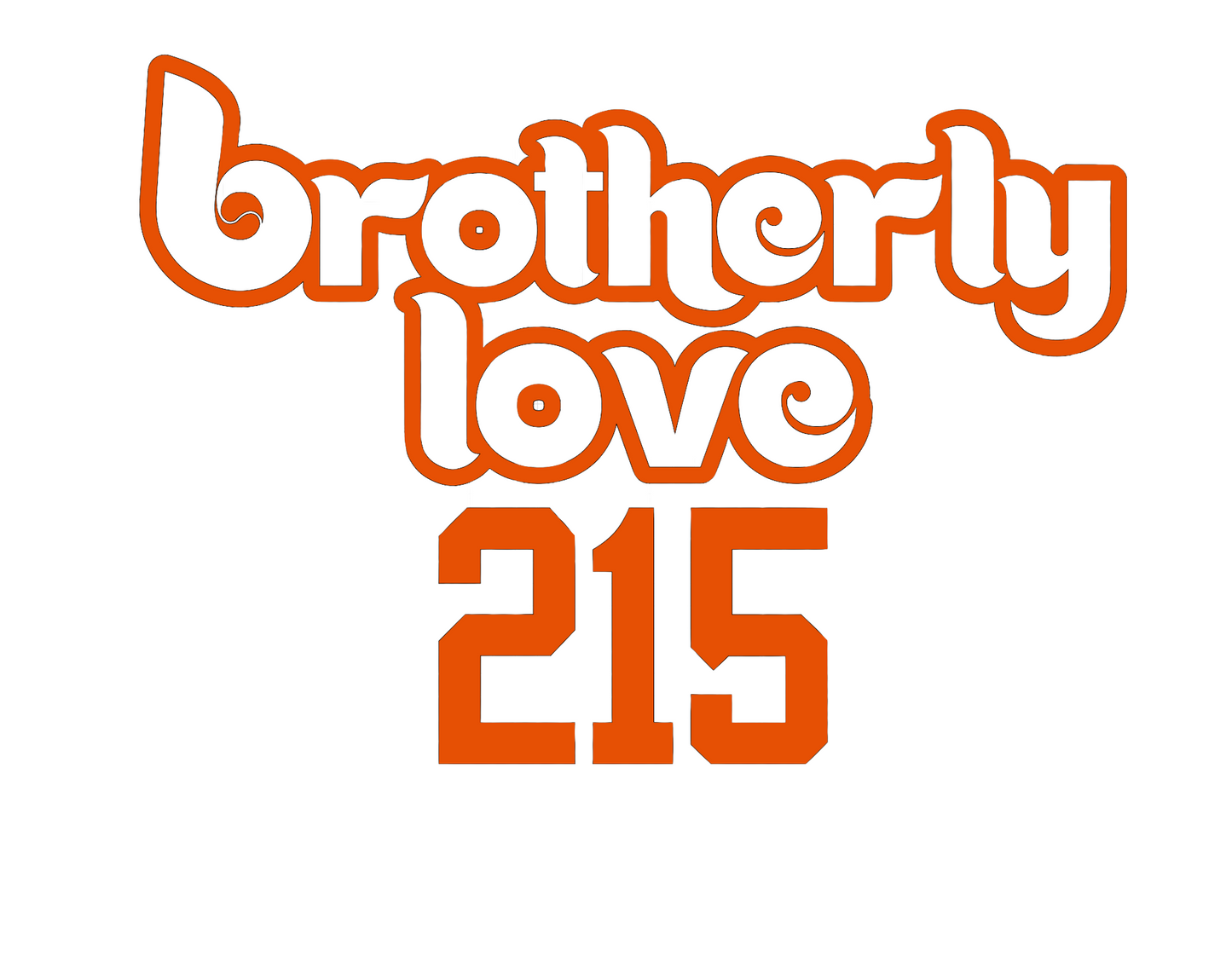 Brotherly Love 215 Heavyweight Hoodie (You choose the color)