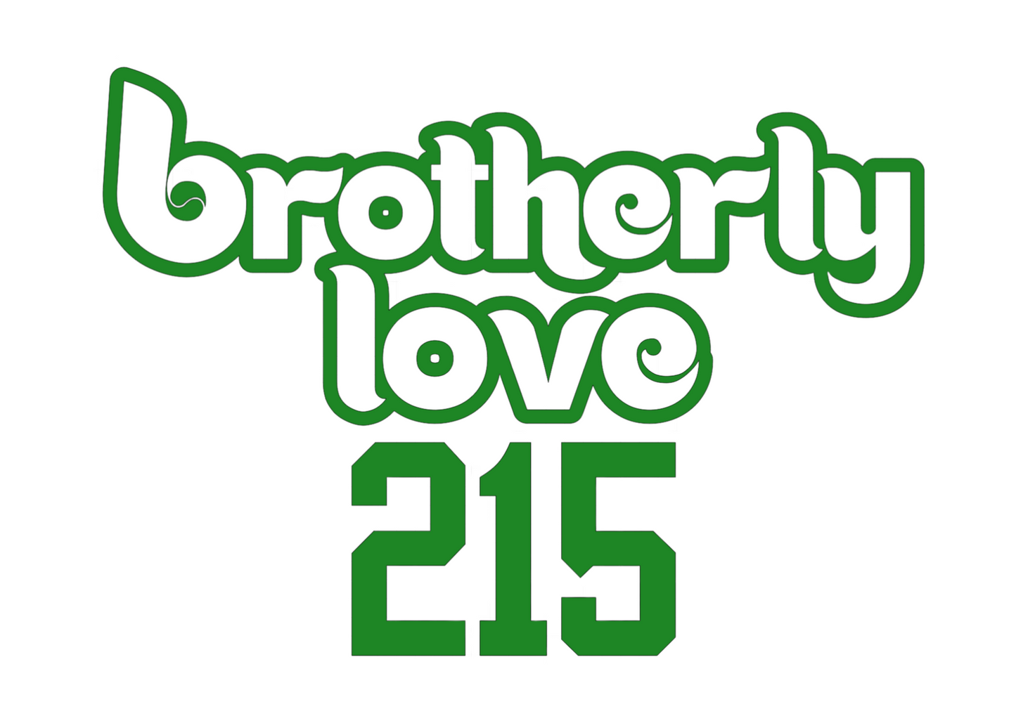 Brotherly Love 215 Heavyweight Hoodie (You choose the color)