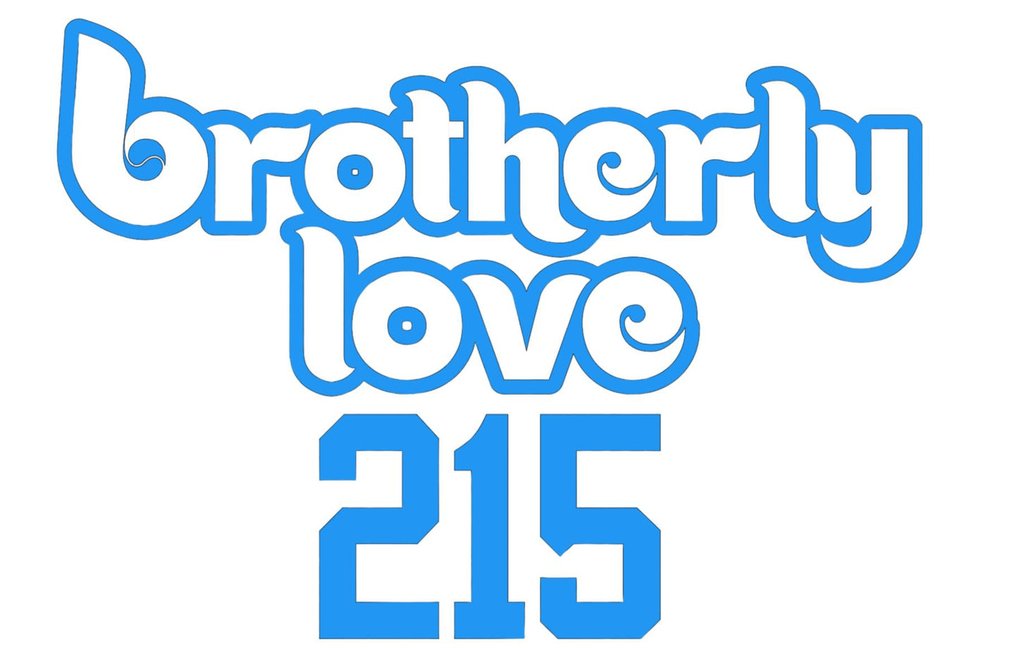Brotherly Love 215 Heavyweight Hoodie (You choose the color)