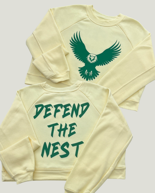 Defend the Nest Womens Raglan Fleece