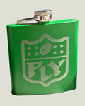 FLY Shield Engraved Flask
