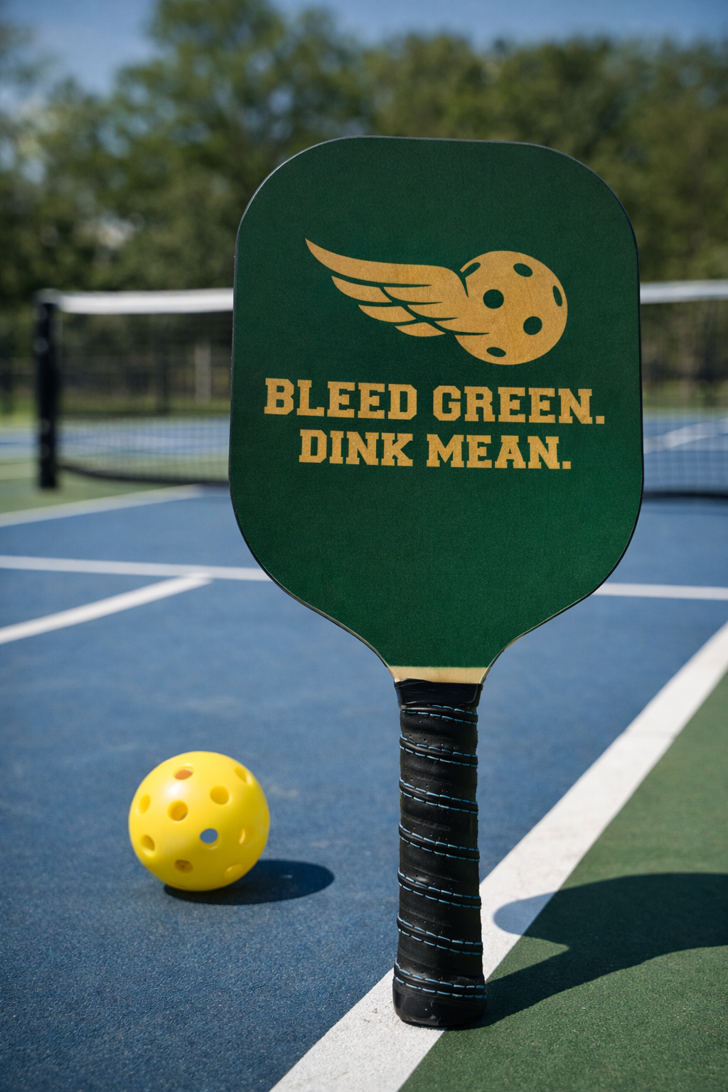 Bleed Green Dink Mean Pickleball Paddle