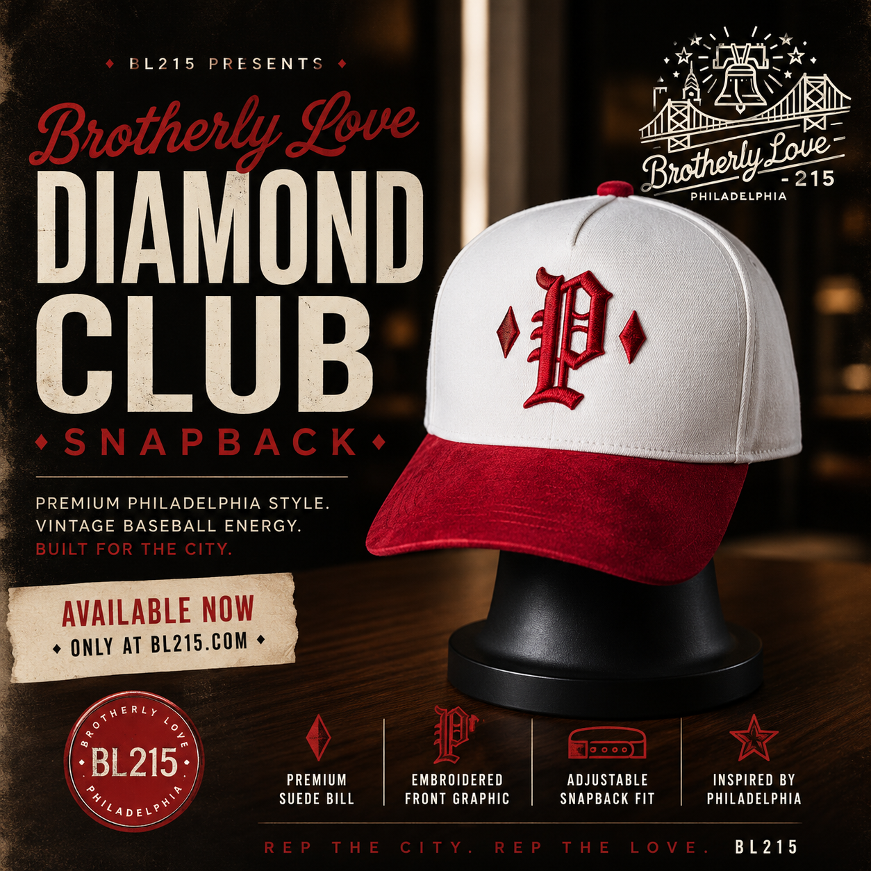 Brotherly Love Diamond Club Snapback