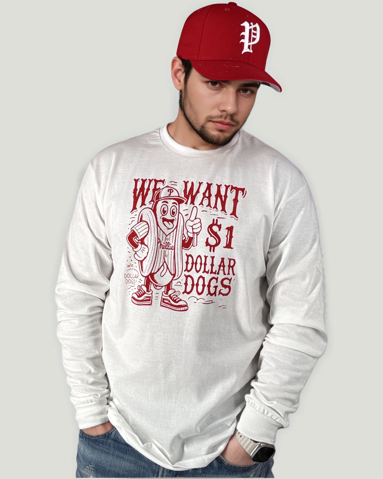 We Want Dollar Dogs LS T Shirt