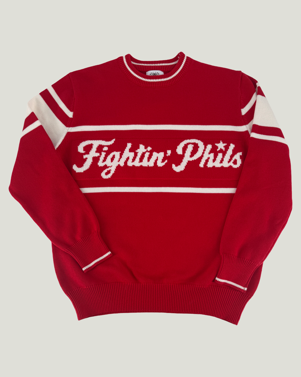 Retro Philadelphia baseball knit sweater
Fightin Phils unisex knit sweater for fans