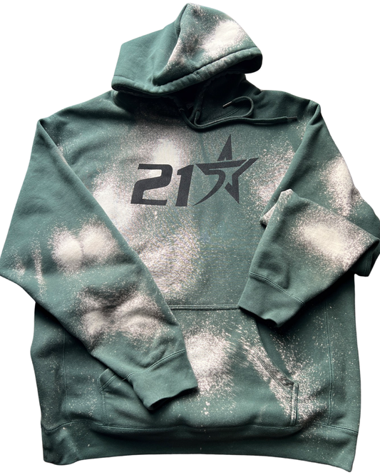 215 Bleached Hoodie (Custom)